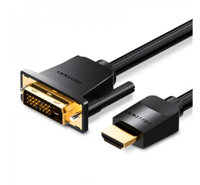 Vention Кабель Vention DVI - HDMI V 1.4 (M/M), 2 м, Black (ABFBH)