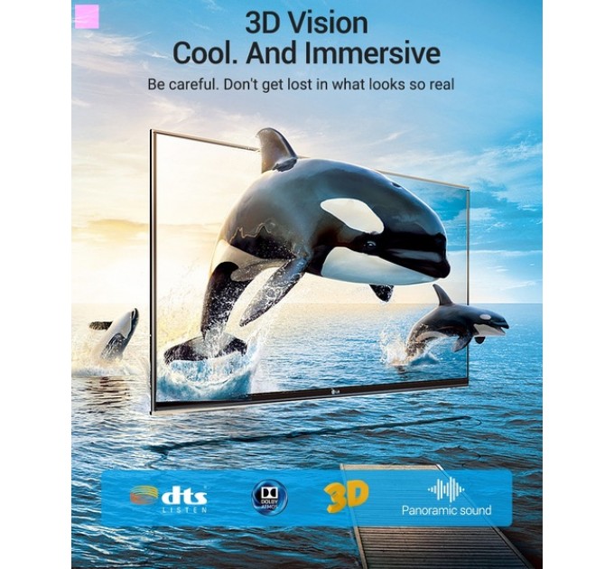 Vention Кабель Vention HDMI-HDMI, 2 m, v2.1 (AALBH)