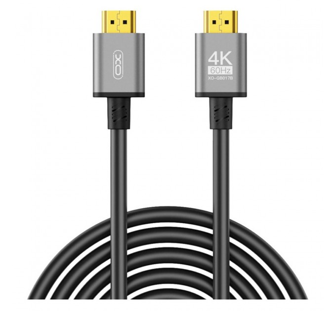 Кабель XO (GB017B-HDMI.tranish) HDMI-HDMI V.2.0, 5м Tranish