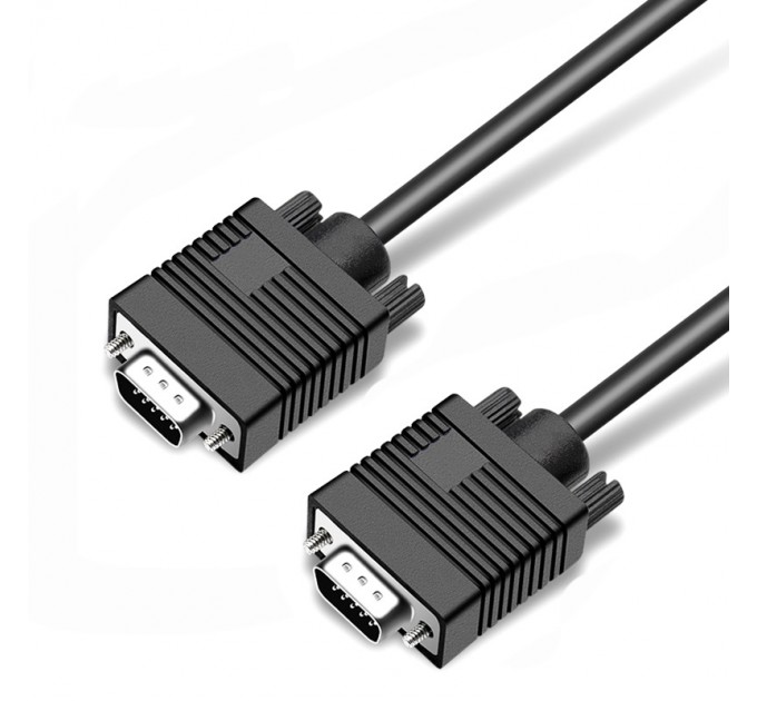 Prologix Кабель Prologix VGA - VGA (M/M), HD15M/HD15M (3+9С), 5 м, Black (PR-VGA-VGA-P-06-28-5m)