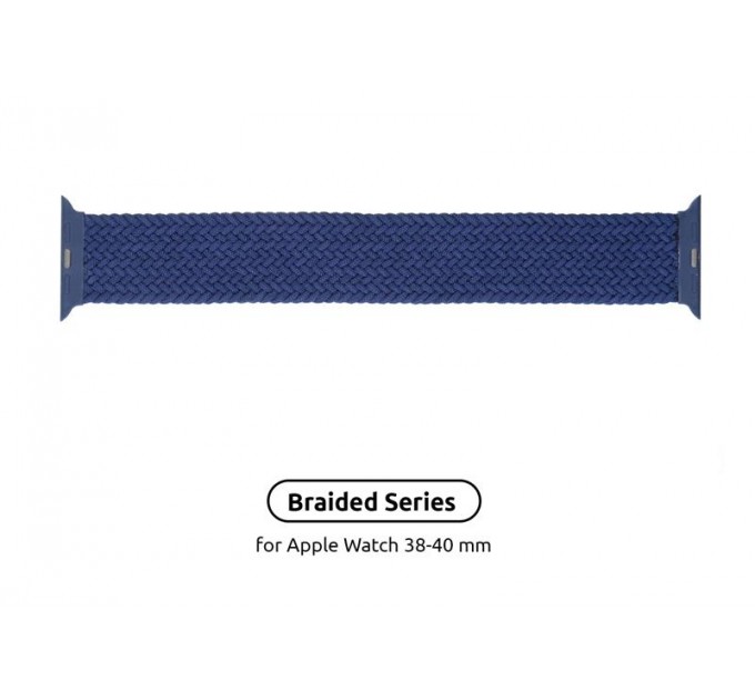 Ремінець Armorstandart Braided Solo Loop для Apple Watch 38mm/40mm/41mm Atlantic Blue Size 2 (120 mm) (ARM58066)