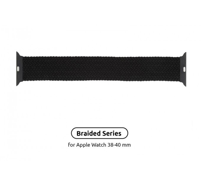 Armorstandart Ремінець Armorstandart Braided Solo Loop для Apple Watch 38mm/40mm/41mm Charcoal Size 2 (120 mm) (ARM58060)