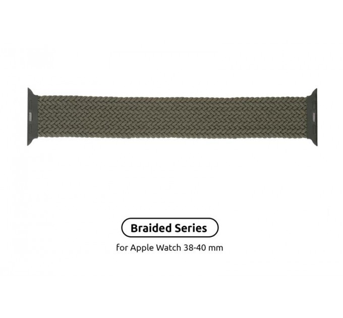 Armorstandart Ремінець Armorstandart Braided Solo Loop для Apple Watch 38mm/40mm/41mm Inverness Green Size 2 (120 mm) (ARM58063)