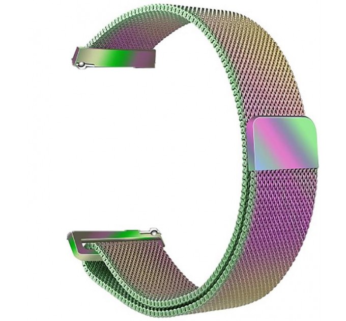 Ремінець BeCover Milanese Style для Xiaomi Amazfit Bip (20mm) Lite/Bip S Lite/GTR 42mm/GTS/TicWatch S2/TicWatch E/GTS 3/GTS 2 mini Rainbow (707686)