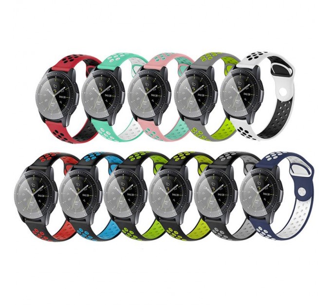 BeCover Ремінець BeCover Nike Style для Amazfit Stratos 1/2/2S/3/GTR 2/GTR 47mm/GTR Lite 47mm/Nexo/Pace Red-Black (705817)