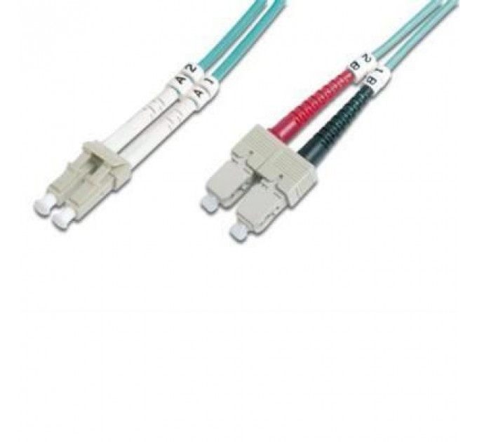 Оптичний патчкорд Digitus LC/UPC-SC/UPC,50/125,OM3,duplex,2m (DK-2532-02/3)