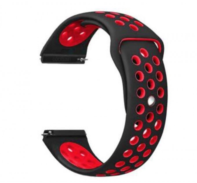 Ремінець BeCover Nike Style для Samsung Galaxy Watch 46mm/Watch 3 45mm/Gear S3 Classic/Gear S3 Frontier Black-Red (705785)