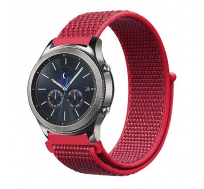 BeCover Ремінець BeCover Nylon Style для Samsung Galaxy Watch 42mm/Watch Active/Active 2 40/44mm/Watch 3 41mm/Gear S2 Classic/Gear Sport Red (705822)