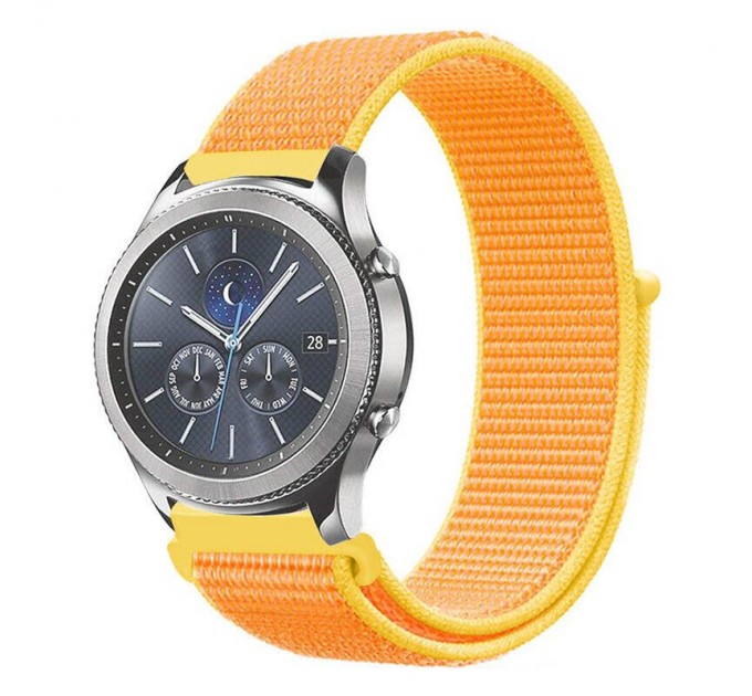 BeCover Ремінець BeCover Nylon Style для Samsung Galaxy Watch 42mm/Watch Active/Active 2 40/44mm/Watch 3 41mm/Gear S2 Classic/Gear Sport Yellow (705824)