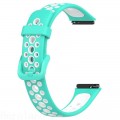 BeCover Ремінець BeCover Vents Style для Huawei Band 7/Honor Band 7 Turquoise-White (709444)