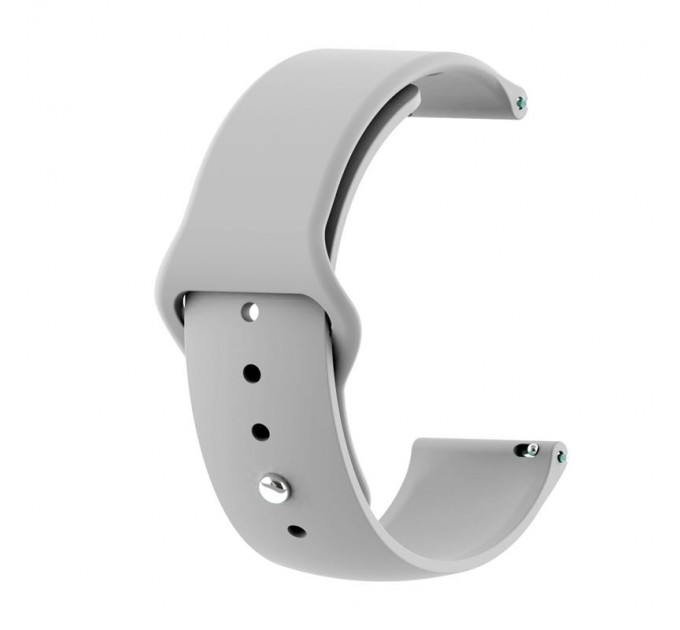 BeCover Силіконовий ремінець BeCover для Samsung Galaxy (20mm)/Watch 5/ Watch 4 40/44mm/Watch 4 Classic 42mm/Watch Active/Active 2 40/44mm/Watch 3 41mm/Gear S2/Classic/Gear Sport Gray (706180)