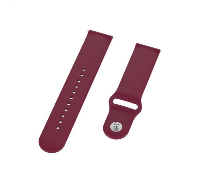 BeCover Силіконовий ремінець BeCover для Xiaomi Amazfit Bip/Bip Lite/Bip S Lite/GTR 42mm/GTS/TicWatch S2/TicWatch E Dark-Red (706189)