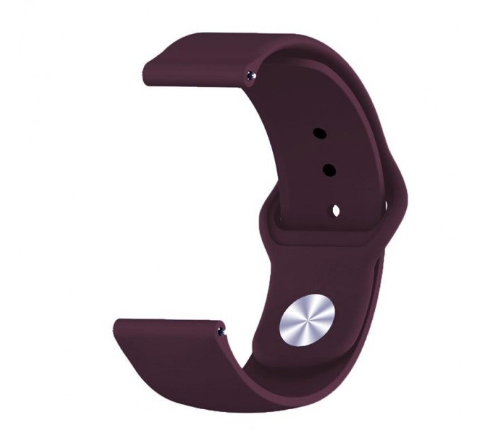 BeCover Силіконовий ремінець BeCover для Xiaomi Amazfit Bip/Bip Lite/Bip S Lite/GTR 42mm/GTS/TicWatch S2/TicWatch E Purple-Wine (706198)