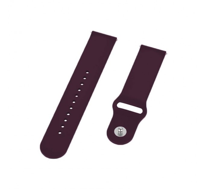 BeCover Силіконовий ремінець BeCover для Xiaomi Amazfit Bip/Bip Lite/Bip S Lite/GTR 42mm/GTS/TicWatch S2/TicWatch E Purple-Wine (706198)