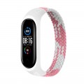 BeCover Ремінець BeCover Elastic Nylon Style для Xiaomi Mi Smart Band 5/Mi Smart Band 6 Size L Pink/White (706164)