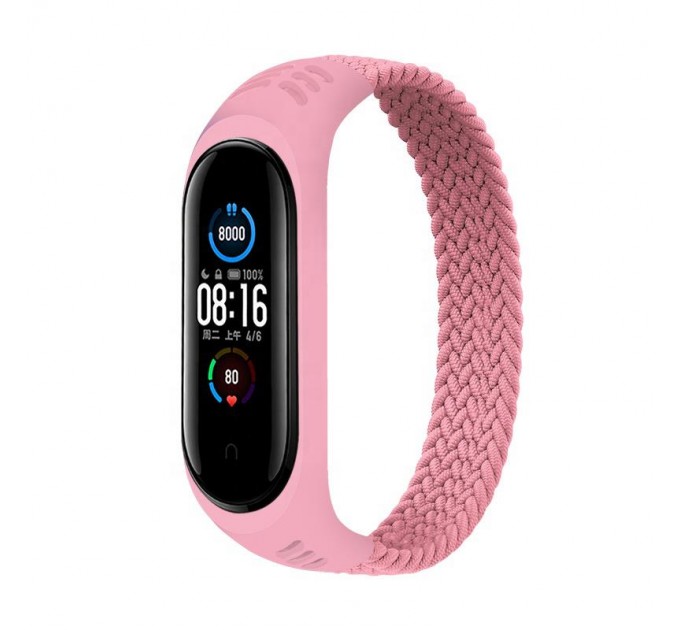BeCover Ремінець BeCover Elastic Nylon Style для Xiaomi Mi Smart Band 5/Mi Smart Band 6 Size M Pink (706152)