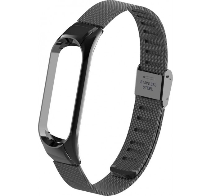 BeCover Ремінець BeCover Metal для Xiaomi Mi Smart Band 5/Mi Smart Band 6 Black (705146)