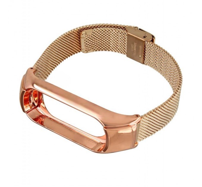 BeCover Ремінець BeCover Metal для Xiaomi Mi Smart Band 5/Mi Smart Band 6 Rose Gold (705149)