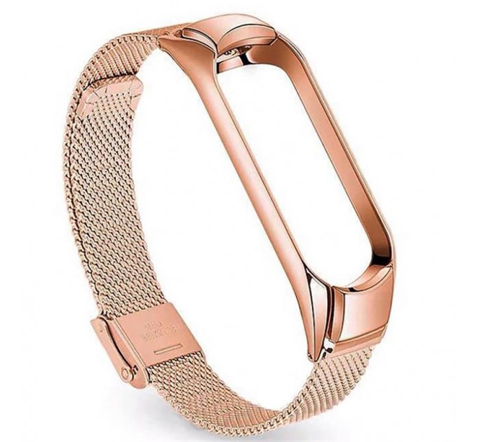 BeCover Ремінець BeCover Metal для Xiaomi Mi Smart Band 5/Mi Smart Band 6 Rose Gold (705149)