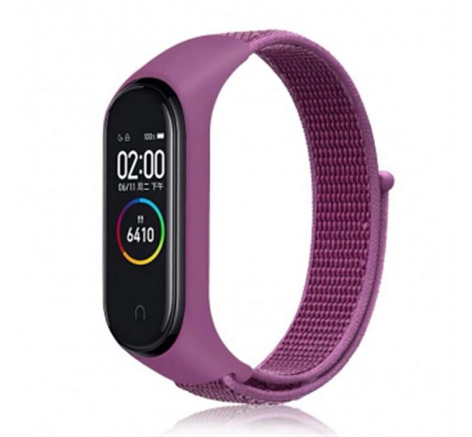 BeCover Ремінець BeCover Nylon Style для Xiaomi Mi Smart Band 5/Mi Smart Band 6 Purple (705429)