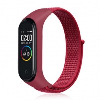 Ремінець BeCover Nylon Style для Xiaomi Mi Smart Band 5/Mi Smart Band 6 Red (705431)