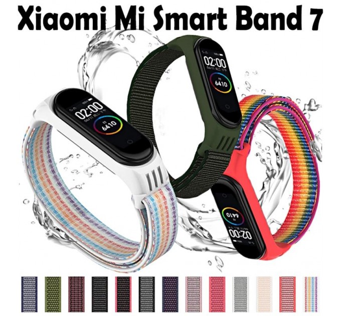 BeCover Ремінець BeCover Nylon Style для Xiaomi Mi Smart Band 7 Red (707670)