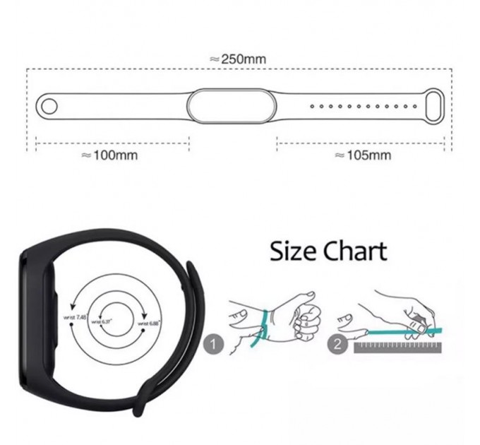 BeCover Силіконовий ремінець BeCover для Xiaomi Mi Smart Band 7 Hot Pink (707490)