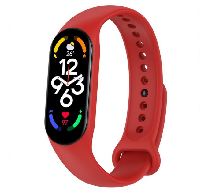 BeCover Силіконовий ремінець BeCover для Xiaomi Mi Smart Band 7 Red (707485)
