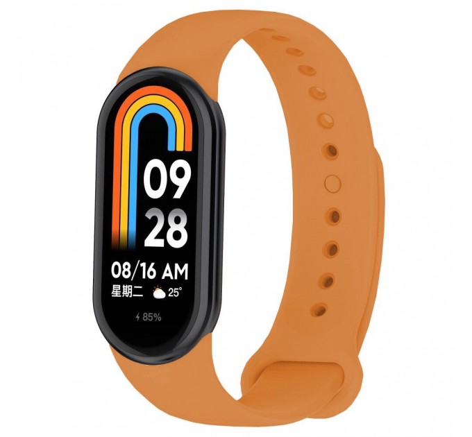 Силіконовий ремінець BeCover для Xiaomi Mi Smart Band 8 Apricot (709375)