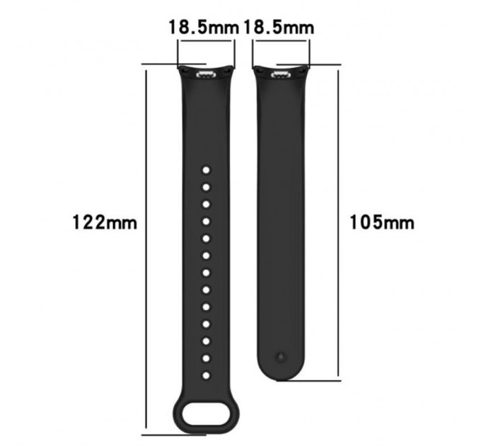 Силіконовий ремінець BeCover для Xiaomi Mi Smart Band 8 Dark Red (709385)