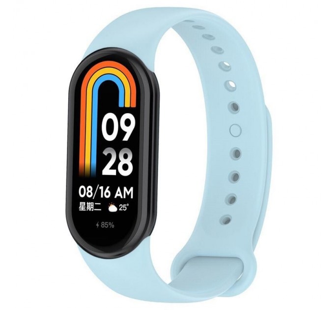 Силіконовий ремінець BeCover для Xiaomi Mi Smart Band 8 Light Blue (709400)