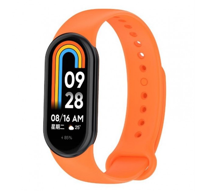 Силіконовий ремінець BeCover для Xiaomi Mi Smart Band 8 Orange (709407)