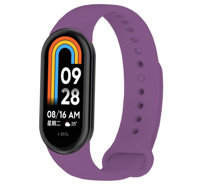 Силіконовий ремінець BeCover для Xiaomi Mi Smart Band 8 Purple (709394)