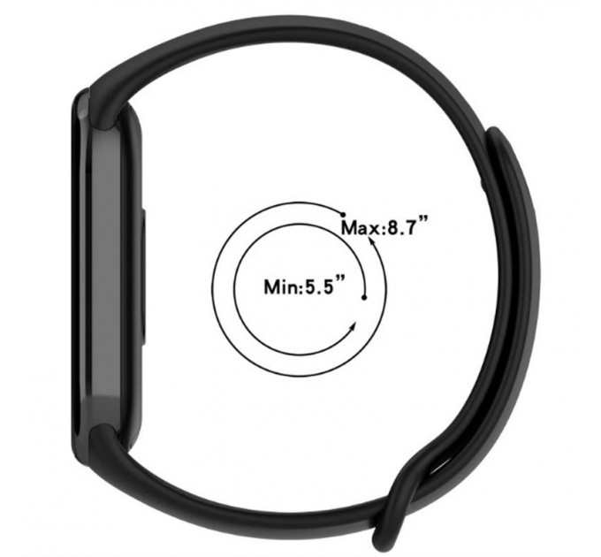 Силіконовий ремінець BeCover для Xiaomi Mi Smart Band 8 Red Wine (709411)