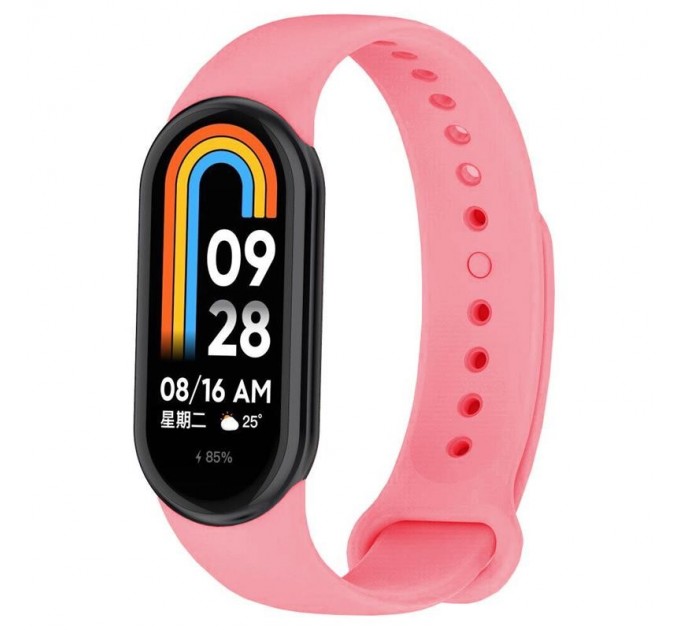 Силіконовий ремінець BeCover для Xiaomi Mi Smart Band 8 Rose Red (709410)