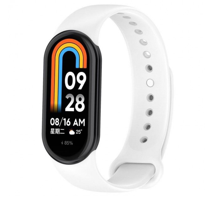 Силіконовий ремінець BeCover для Xiaomi Mi Smart Band 8 White (709398)