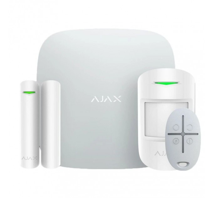Комплект охоронної сигналізації Ajax StarterKit 2 (8EU) White (29340.102.WH1/35974.102.WH1)