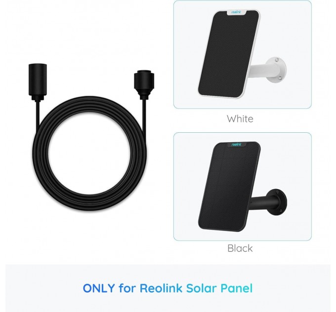 Reolink Кабель подовжувач для сонячної панелі 4,5 М Reolink Solar EX Cable(USB-C) Black