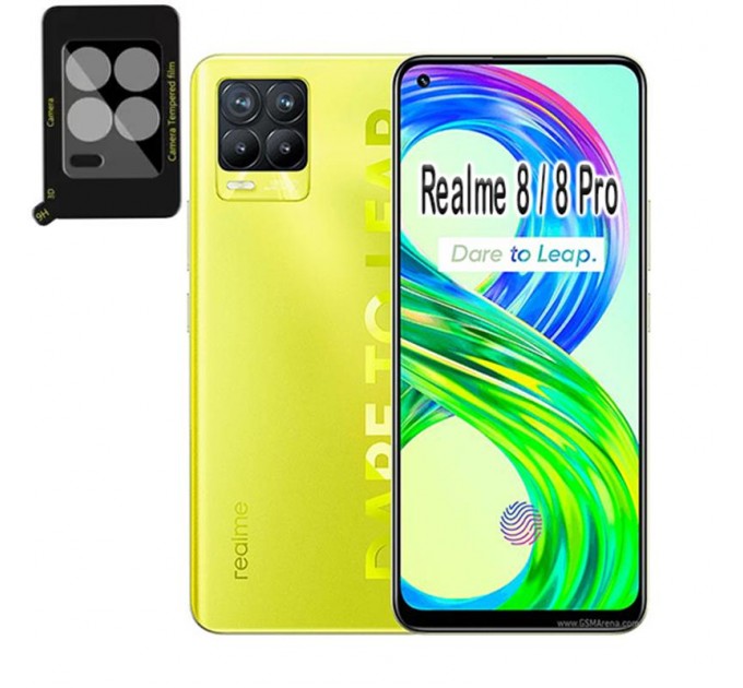 BeCover Захисне скло BeCover для камери Realme 8/8 Pro Black (707354)