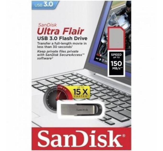 USB флеш накопичувач SanDisk 256GB Ultra Flair USB 3.0 (SDCZ73-256G-G46)