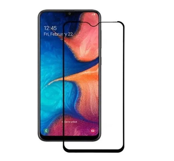 Noname Захисне скло для Samsung Galaxy A02s SM-A025/A12 SM-A125/A20s SM-207/M02s SM-A025/M12 SM-M125 Black, 0.3 мм, 4D ARC (Z17606) без упаковки