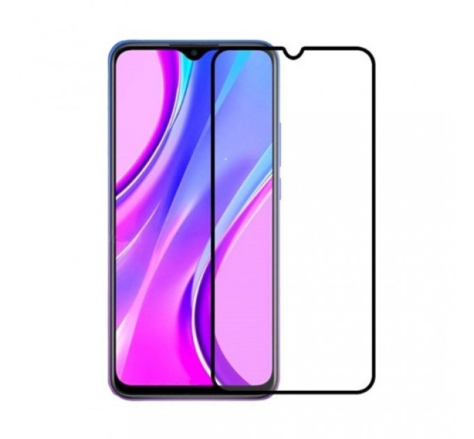 Noname Захисне скло для Xiaomi Redmi 9/Redmi 9 Prime/Poco M2/Poco M3 Black, 0.3мм, 4D ARC, Люкс (Z16568)