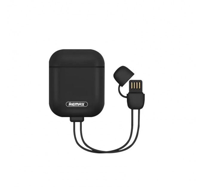 Remax Чохол Remax RC-A6 Airpod charger для Apple AirPods Black (6954851232346)
