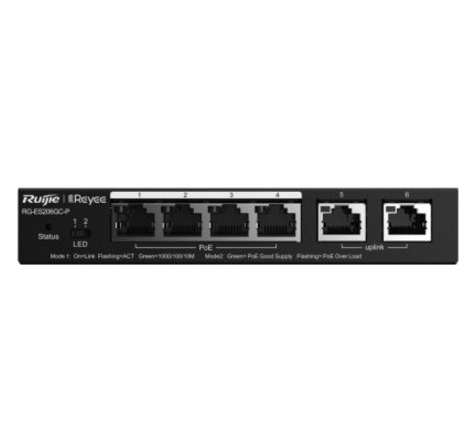 Ruijie Networks Комутатор мережевий Ruijie Networks RG-ES206GC-P