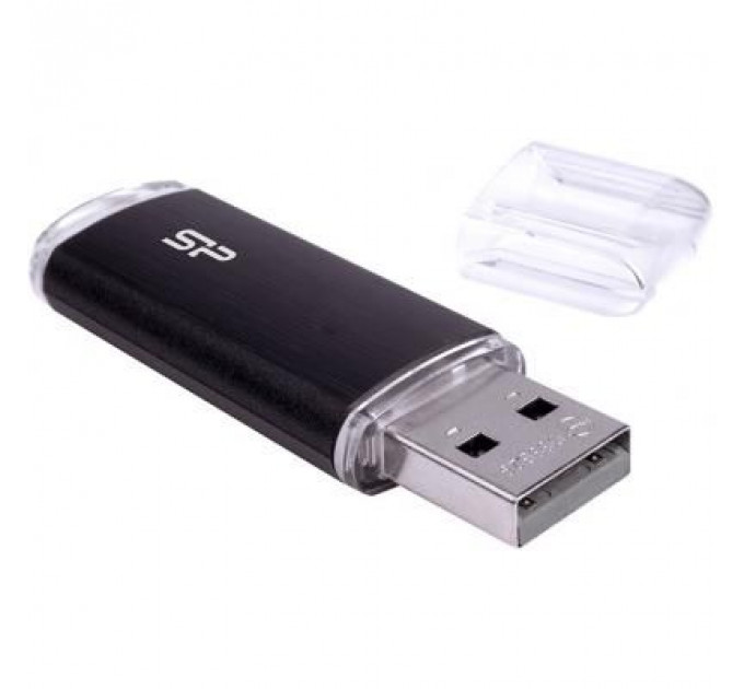 USB флеш накопичувач Silicon Power 32GB Ultima U02 Black USB 2.0 (SP032GBUF2U02V1K)
