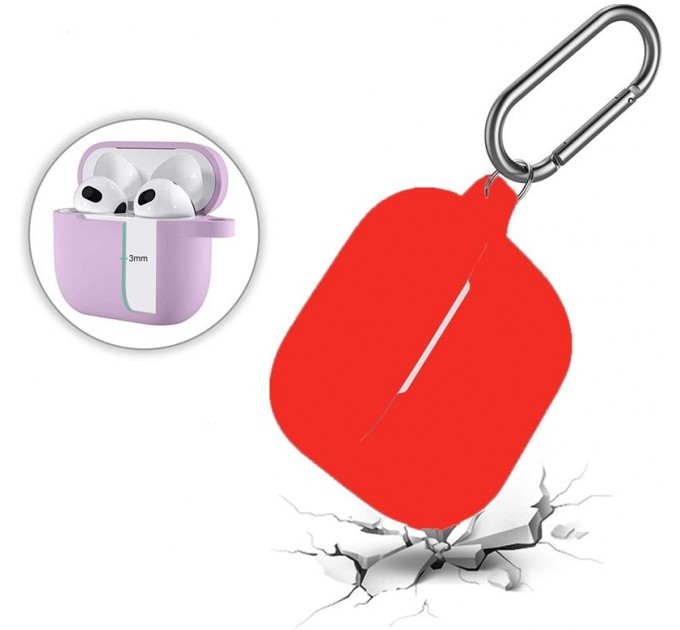 BeCover Чохол для навушників BeCover для Apple AirPods (3nd Gen) Red (707186)