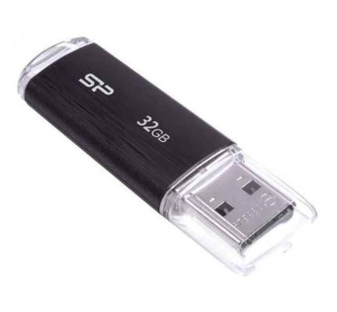 USB флеш накопичувач Silicon Power 32GB Ultima U02 Black USB 2.0 (SP032GBUF2U02V1K)
