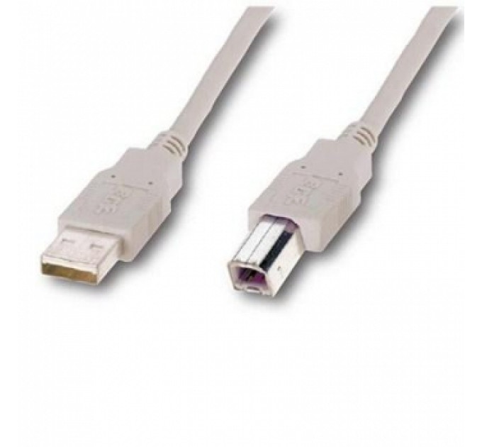 Кабель Atcom USB 2.0 AM/BM 5 м. 2 ferrite core, білий, пакет (AT10109)