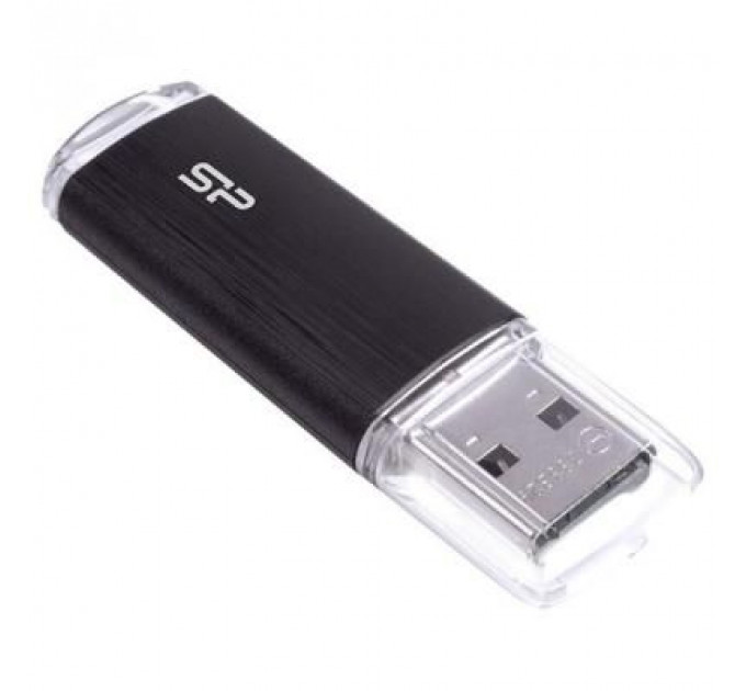 USB флеш накопичувач Silicon Power 8GB Ultima U02 Black USB 2.0 (SP008GBUF2U02V1K)