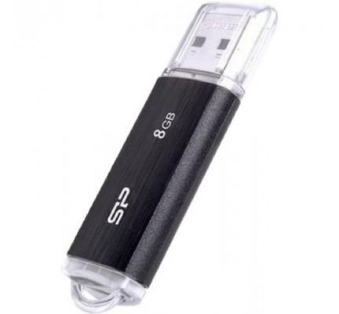 USB флеш накопичувач Silicon Power 8GB Ultima U02 Black USB 2.0 (SP008GBUF2U02V1K)